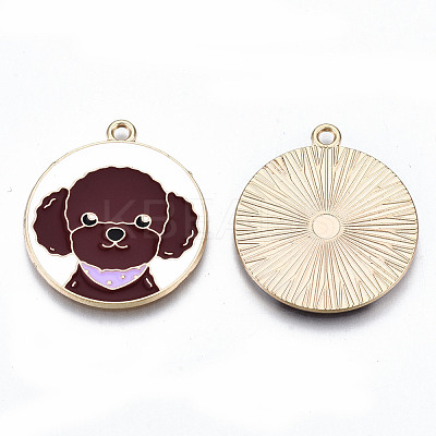 Eco-Friendly Alloy Enamel Pendants X-ENAM-Q437-054B-NR-1
