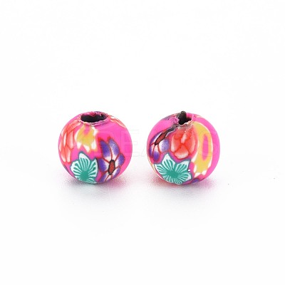 Handmade Polymer Clay Beads CLAY-N008-055A-06-1