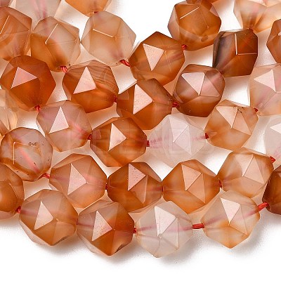 Natural Red Agate Beads Strands G-Z119-A02-03-1