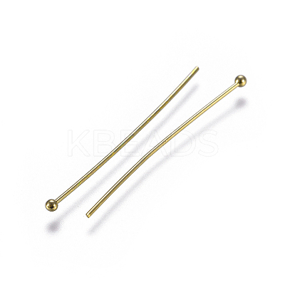 Brass Ball Head Pins KK-K379-02G-1