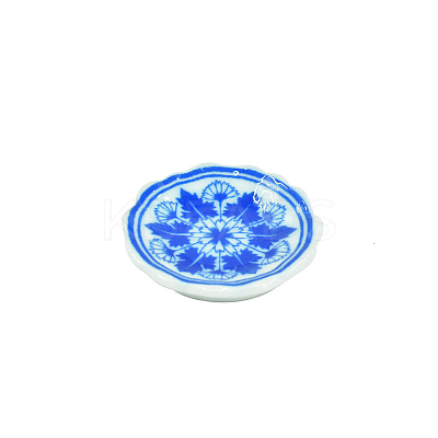 Resin Imitationg Blue and White Porcelain Plates PW-WGF963A-04-1