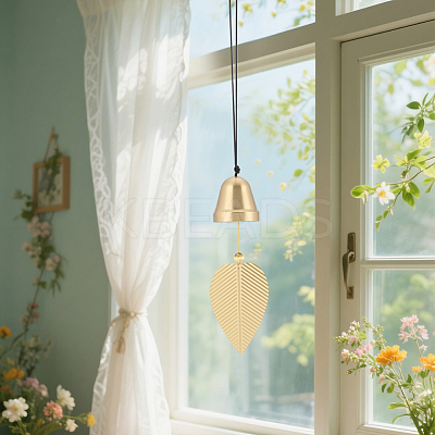Brass Bell Pendants HJEW-WH20816-010G-B-1