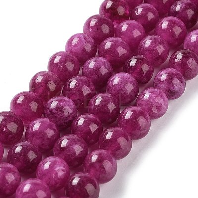 Dyed Natural Malaysia Jade Beads Strands G-G021-02C-03-1