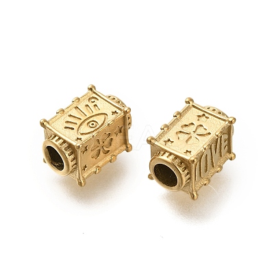 Ion Plating(IP) 304 Stainless Steel Beads STAS-Q335-18G-1