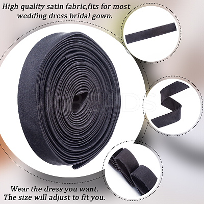 2Pcs Polyester Cord for Women's Wedding Dress Zipper Replacement DIY-GF0010-30A-1