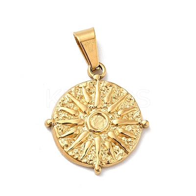 PVD Vacuum Plating 304 Stainless Steel Pendants X-STAS-F277-29G-1