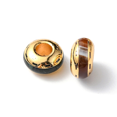 Brass European Beads G-F743-08-1