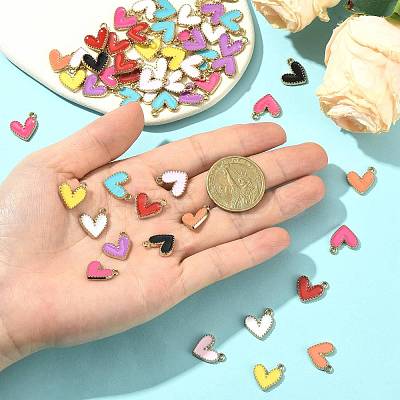 66Pcs Alloy Enamel Charms ENAM-FS0004-25-1