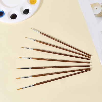 7Pcs Nylon Nail Art Liner Brush AJEW-WH20022-77-1