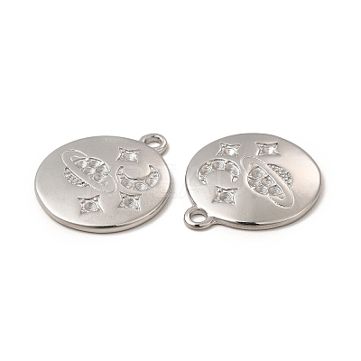 Tarnish Resistant 304 Stainless Steel Pendant Rhinestone Settings STAS-C070-23P-1