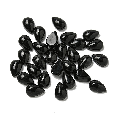 Natural Black Stone Cabochons G-Q173-02A-06-1