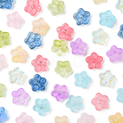 30Pcs Baking Paint Glass Beads GLAA-FS0001-97H-1