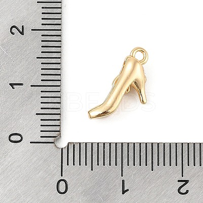 Brass Micro Pave Clear Cubic Zirconia Pendants KK-R219-34B-G-1