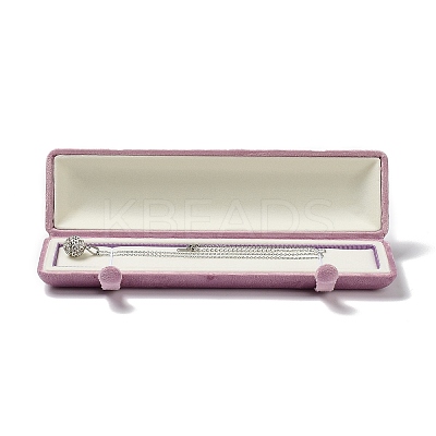 Rectangle Velvet Necklace Boxes VBOX-C001-05B-1