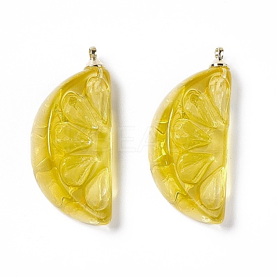 Transparent Resin Pendants LS-RESI-P020-01P-1
