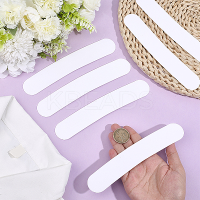Plastic Collar Stays for Men's Dress Shirts AJEW-HY0003-21B-1