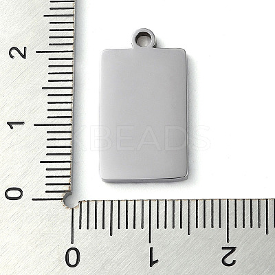 Non-Tarnish 304 Stainless Steel Pendants STAS-D025-06P-02-1