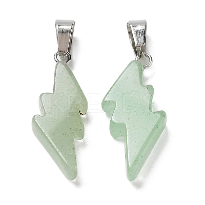 Natural Green Aventurine Pendants G-C057-01P-02-1