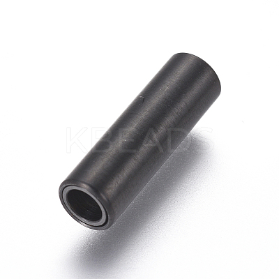 304 Stainless Steel Magnetic Clasps with Glue-in Ends STAS-I120-52MB-C-1