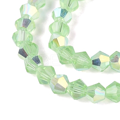 AB Color Plated Transparent Glass Beads Strands GLAA-G127-01-01L-1