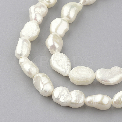 Natural Cultured Freshwater Pearl Beads Strands X-PEAR-R064-55-1