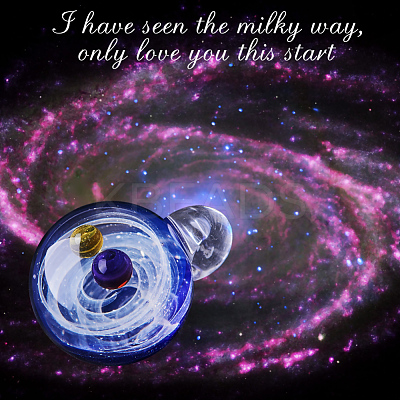 DIY Jewelry Galaxy Universe Ball Necklaces Making DIY-BC0009-20A-1
