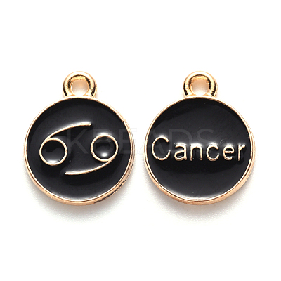 Alloy Enamel Pendants ENAM-SZ0001-28C-D-1