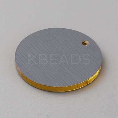 Acrylic Pendants TACR-WH0025-05B-1