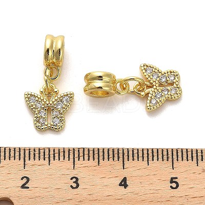 Rack Plating Brass Micro Pave Cubic Zirconia Charms KK-S398-04B-1
