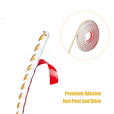 PVC Self-Adhesive Flexible Molding Trim DIY-WH0488-44-1