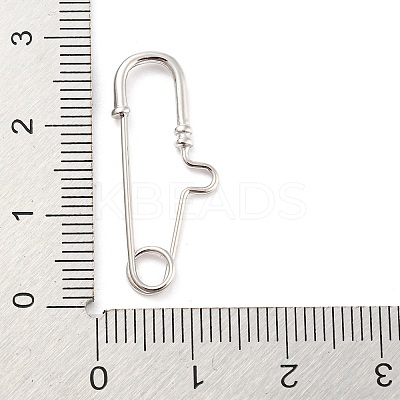Rhodium Plated 925 Sterling Silver Brooch Findings STER-F054-01P-1