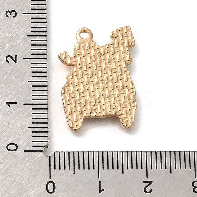 Christmas Theme Alloy Enamel Pendants ENAM-Q509-02KCG-15-1