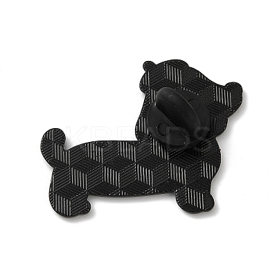Dachshund with Hat Enamel Pins JEWB-Z048-08EB-01-1