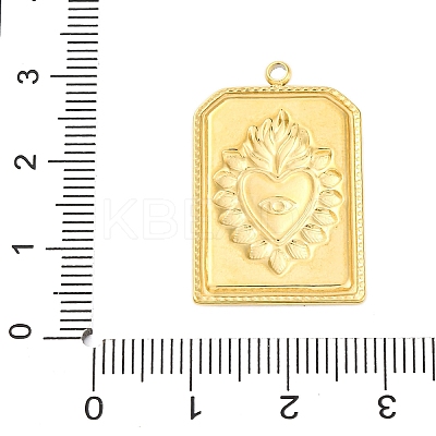 304 Stainless Steel Pendants STAS-V004-05G-1