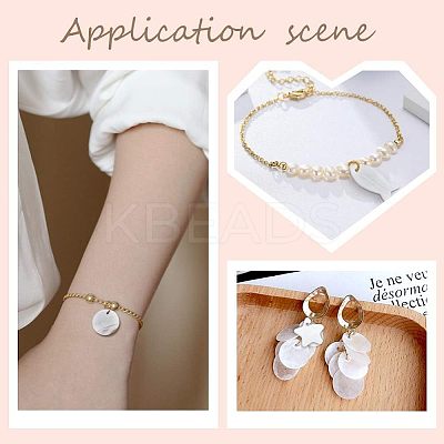 Natural Freshwater Shell Charms/Pendants SHEL-NB0001-03-1