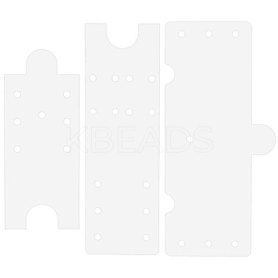 3Pcs 3 Styles Acrylic Templates TOOL-BC0003-53-1