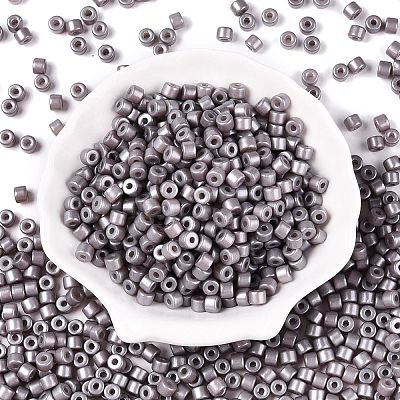 Baking Paint Pearlized Glass Seed Beads SEED-T008-03U-1