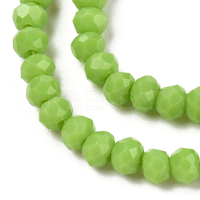 Opaque Solid Color Imitation Jade Glass Beads Strands EGLA-A044-P6mm-D30-1