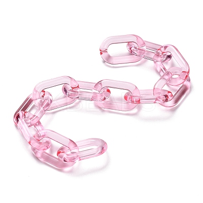 Handmade Transparent Acrylic Cable Chains AJEW-JB00704-07-1