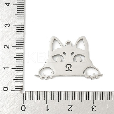 304 Stainless Steel Pendants STAS-F326-08A-P-1