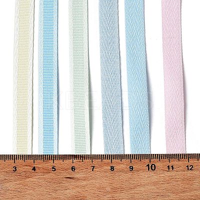 18 Yards 6 Colors Polyester Ribbon SRIB-C001-B04-1