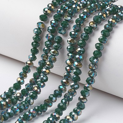 Electroplate Opaque Glass Beads Strands LS-EGLA-A034-P4mm-S03-1