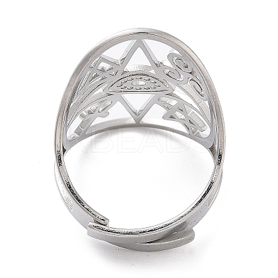 304 Stainless Steel Cuff Rings RJEW-Q002-01P-1