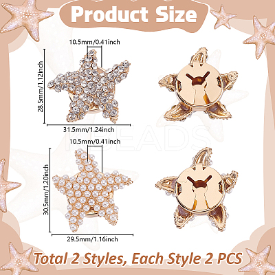 4Pcs 2 Styles Alloy Cufflinks AJEW-GA0009-06-1