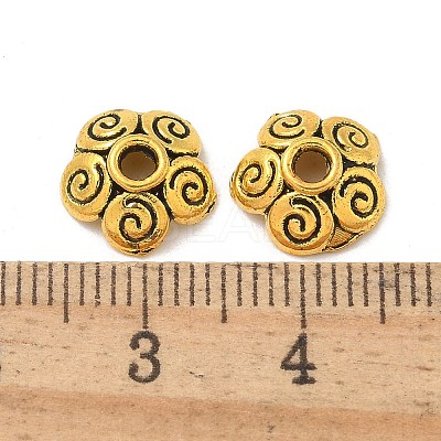Tibetan Style Alloy Beads TIBE-P003-68AG-1