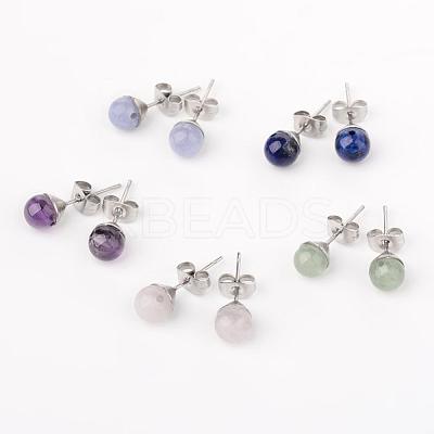 304 Stainless Steel Stud Earring Findings EJEW-JE02067-1