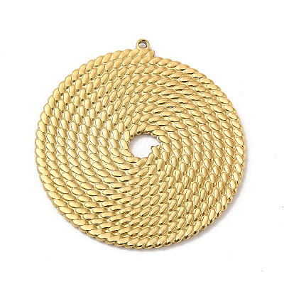 Manual Polishing 304 Stainless Steel Pendants STAS-P335-46G-1