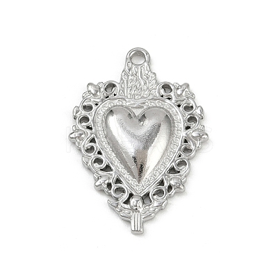 304 Stainless Steel Pendants STAS-P390-02C-P-1