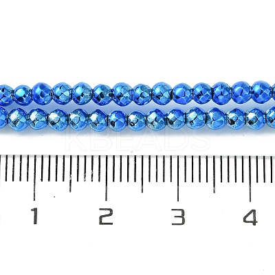 Baking Paint Synthetic Non-Magnetic Hematite Beads Strands G-H020-K01-06-1