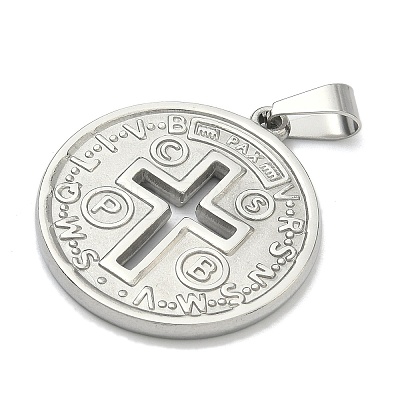 304 Stainless Steel Pendants STAS-F336-17P-1